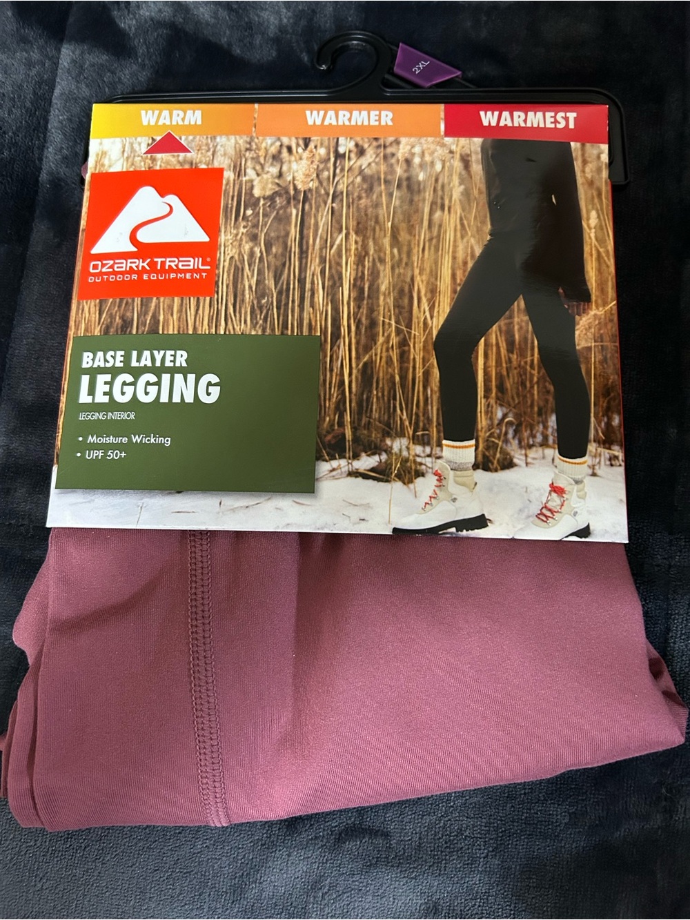 Ozark Trail Women's Warm Thermal Base Layer Bottom, Wild Ginger